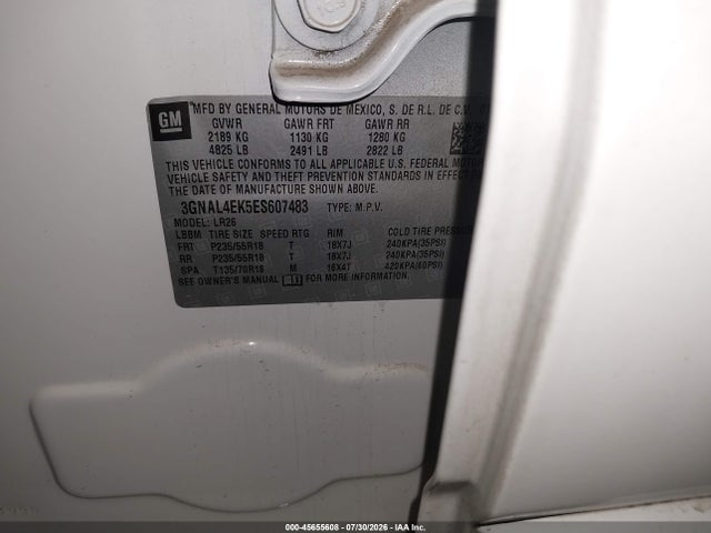 3GNAL4EK5ES607483 Chevrolet Captiva Sport Fleet Ltz