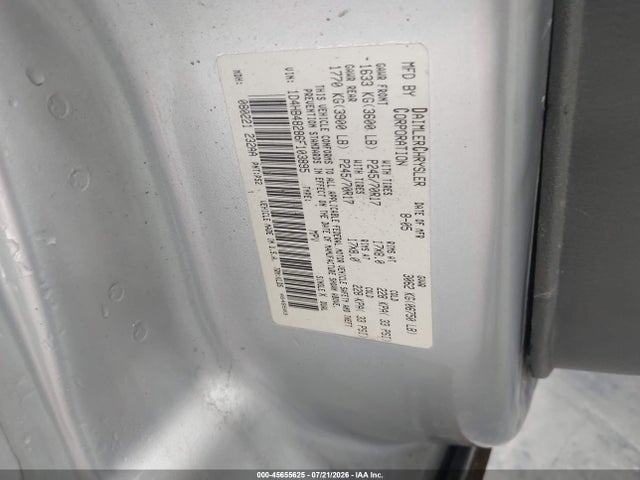 Продажа на аукционе авто 2006 Dodge Durango Slt, vin: 1D4HB48286F103895, номер лота: 45655625