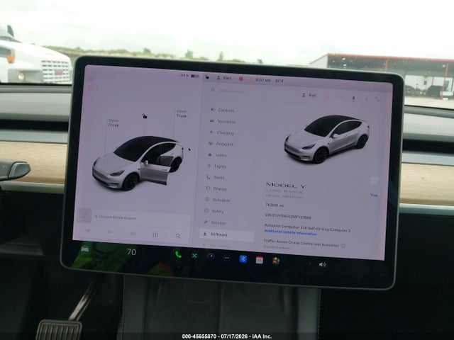 Продаж на аукціоні авто 2021 Tesla Model Y Long Range Dual Motor All-wheel Drive, vin: 5YJYGAEE2MF137666, номер лоту: 45655870