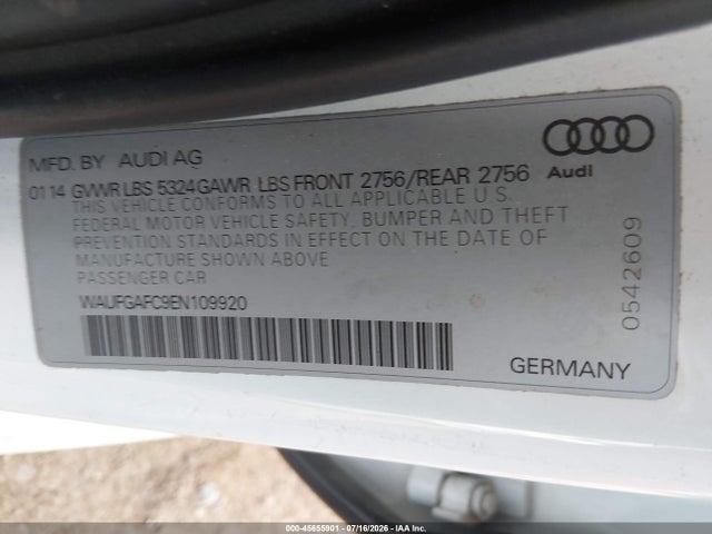 WAUFGAFC9EN109920 Audi A6 3.0t Premium Plus