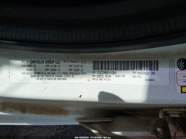 Aukcja sprzedaży 2014 Dodge Avenger Se, vin: 1C3CDZAB6EN143801, numer aukcji: 45655929