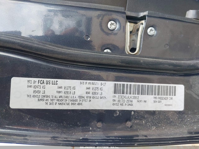45655932 :رقم المزاد ، 2C3CDXGJ0JH135912 vin ، 2018 Dodge Charger R/t Scat Pack Rwd مزاد بيع