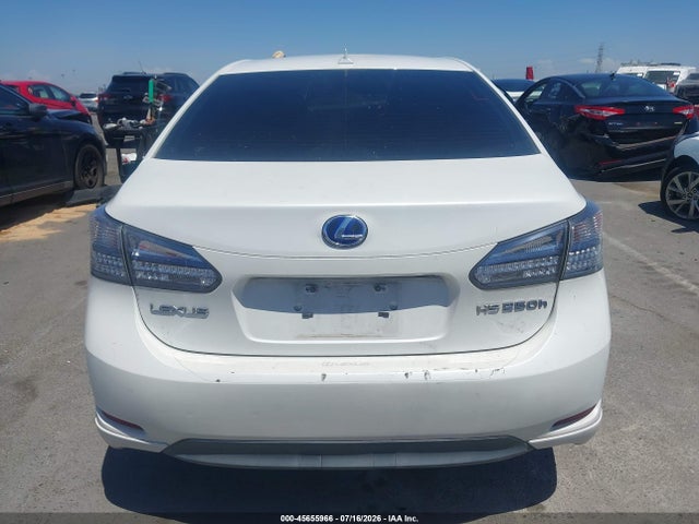 45655966 :رقم المزاد ، JTHBB1BAXA2016144 vin ، 2010 Lexus Hs 250h مزاد بيع