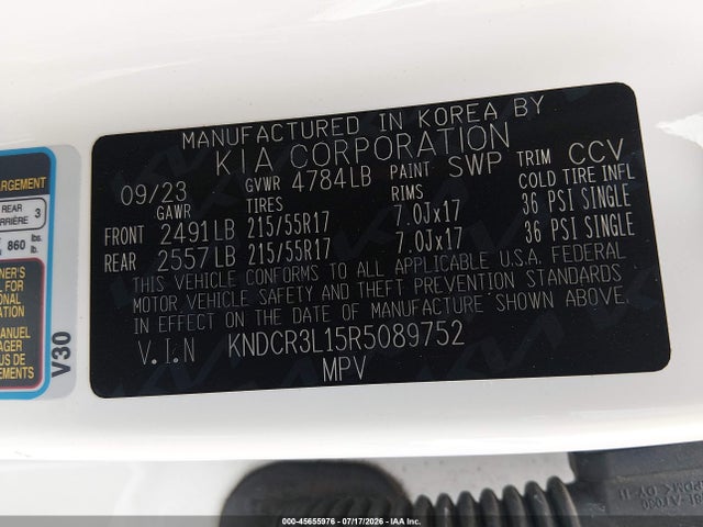 KIA Niro Ev Wind 2024 KNDCR3L15R5089752 Image 9