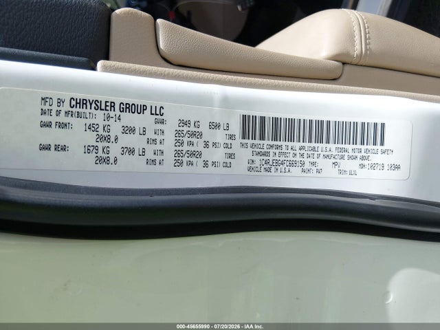 1C4RJEBG4FC669150 Jeep Grand Cherokee Limited