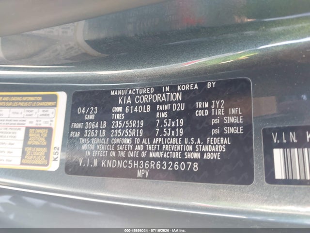 KIA Carnival Mpv Ex 2024 KNDNC5H36R6326078 Image 9