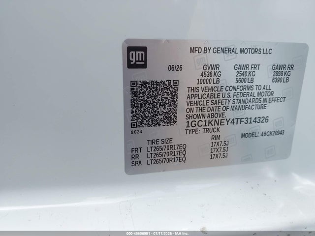 Chevrolet Silverado 2500 Hd 2026 1GC1KNEY4TF314326 Image 9