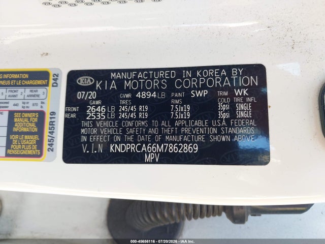Продаж на аукціоні авто 2021 Kia Sportage Sx Turbo, vin: KNDPRCA66M7862869, номер лоту: 45656116