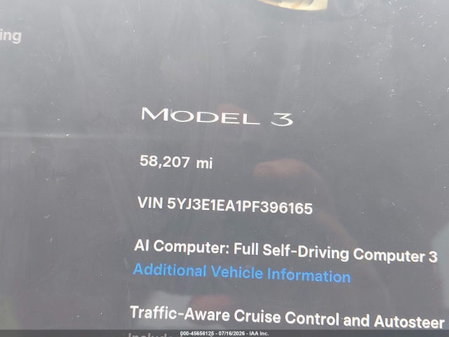 Tesla Model 3 Rear-wheel Drive 2023 5YJ3E1EA1PF396165 Image 14