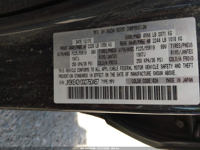 Aukcja sprzedaży 2016 Mazda Cx-5 Grand Touring, vin: JM3KE4DY0G0750467, numer aukcji: 45656166