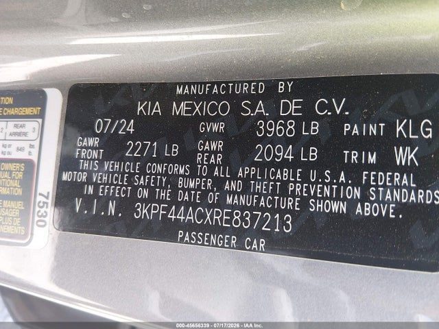 KIA FORTE GT 2024 3KPF44ACXRE837213 Image 9