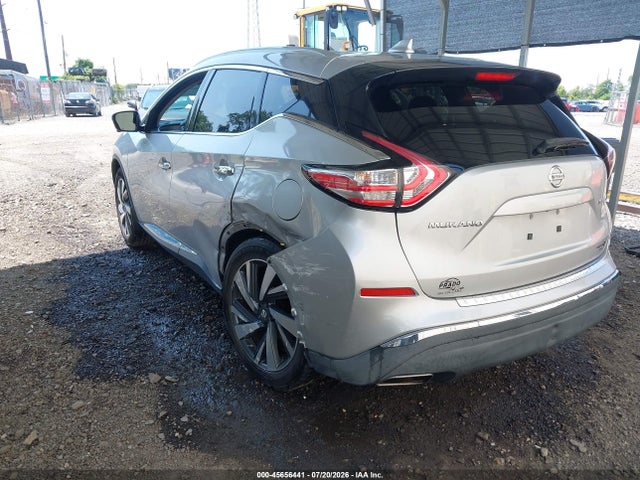 2017 Nissan Murano Platinum მანქანა იყიდება აუქციონზე, vin: 5N1AZ2MH9HN102980, აუქციონის ნომერი: 45656441