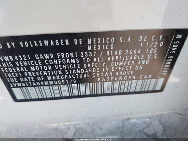 3VW6T7AU4MM009179 Volkswagen Golf Gti 2.0t Autobahn/2.0t S/2.0t Se