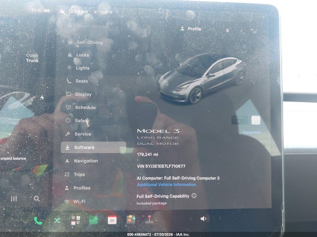 Tesla Model 3 Long Range Dual Motor All-wheel Drive 2020 5YJ3E1EB7LF710677 Image 7