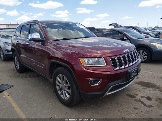 Продажа на аукционе авто 2016 Jeep Grand Cherokee Limited, vin: 1C4RJEBG7GC396528, номер лота: 45656621