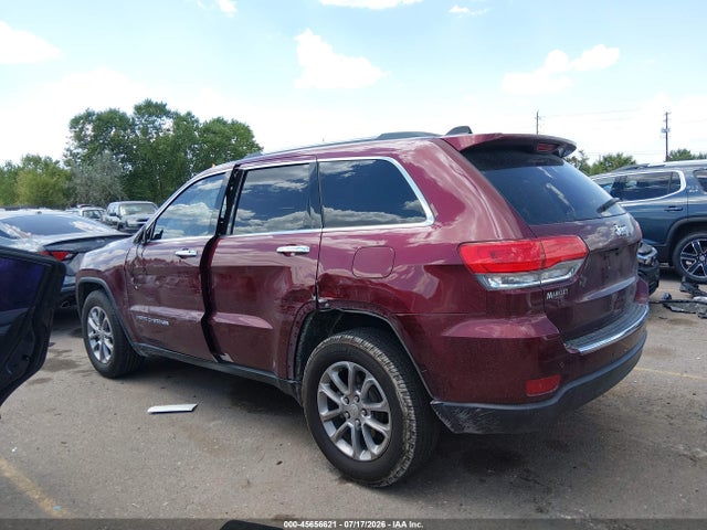 Продажа на аукционе авто 2016 Jeep Grand Cherokee Limited, vin: 1C4RJEBG7GC396528, номер лота: 45656621