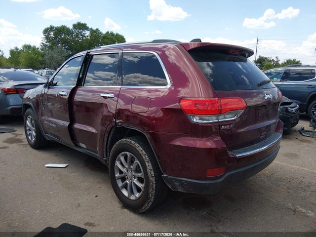 Продажа на аукционе авто 2016 Jeep Grand Cherokee Limited, vin: 1C4RJEBG7GC396528, номер лота: 45656621