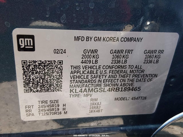 Aukcja sprzedaży 2024 Buick Encore Gx Avenir Awd, vin: KL4AMGSL4RB189465, numer aukcji: 45656673