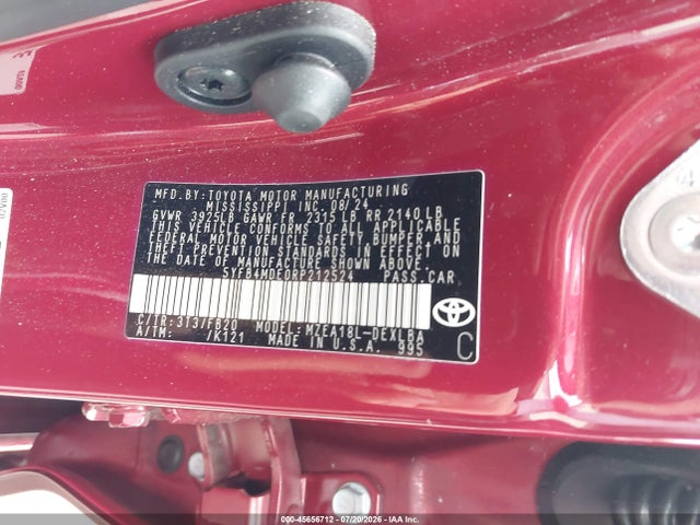 5YFB4MDE0RP212524 Toyota COROLLA LE