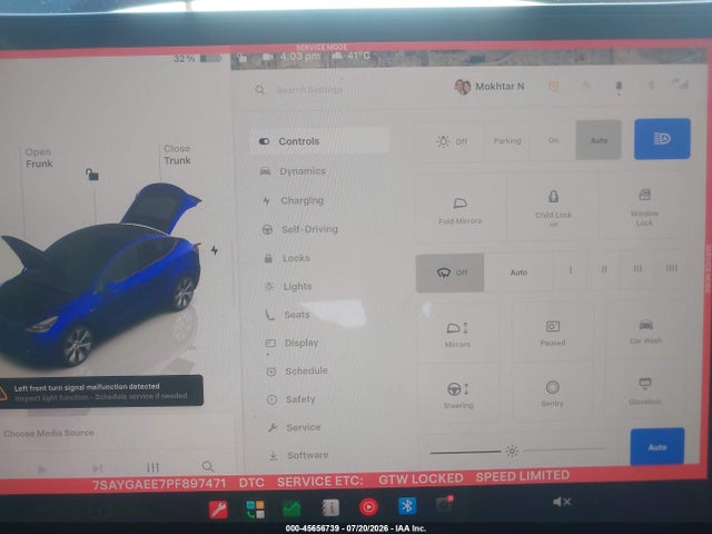 45656739 :رقم المزاد ، 7SAYGAEE7PF897471 vin ، 2023 Tesla Model Y Awd/long Range Dual Motor All-wheel Drive مزاد بيع