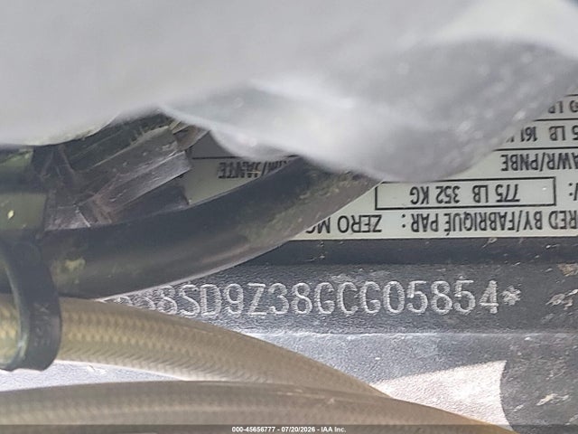 45656777 :رقم المزاد ، 538SD9Z38GCG05854 vin ، 2016 Zero Motorcycles Inc Dsr 13.0/15.8 مزاد بيع