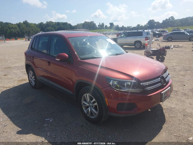 2012 Volkswagen Tiguan S მანქანა იყიდება აუქციონზე, vin: WVGAV7AX9CW004412, აუქციონის ნომერი: 45656787