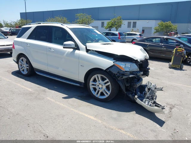 Aukcja sprzedaży 2012 Mercedes-benz Ml 350 4matic, vin: 4JGDA5HB3CA042013, numer aukcji: 45656831