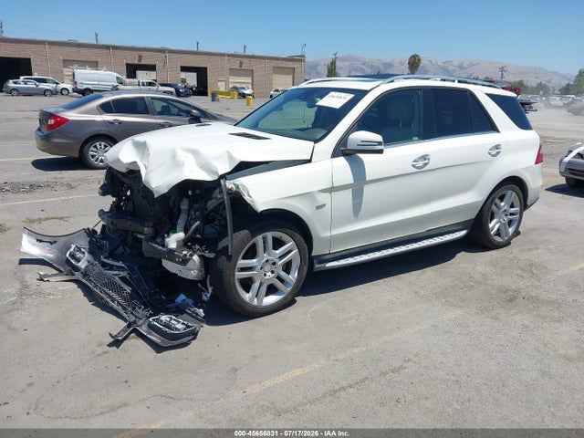 45656831 :رقم المزاد ، 4JGDA5HB3CA042013 vin ، 2012 Mercedes-benz Ml 350 4matic مزاد بيع