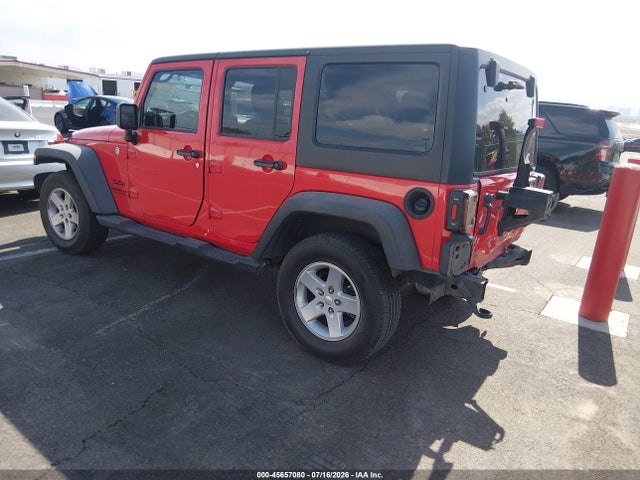 2015 Jeep Wrangler Unlimited Sport მანქანა იყიდება აუქციონზე, vin: 1C4BJWDG0FL565338, აუქციონის ნომერი: 45657080