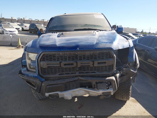 2018 Ford F-150 Raptor მანქანა იყიდება აუქციონზე, vin: 1FTFW1RG8JFD04223, აუქციონის ნომერი: 45657086