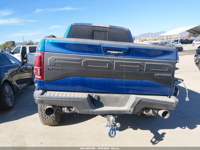 2018 Ford F-150 Raptor მანქანა იყიდება აუქციონზე, vin: 1FTFW1RG8JFD04223, აუქციონის ნომერი: 45657086
