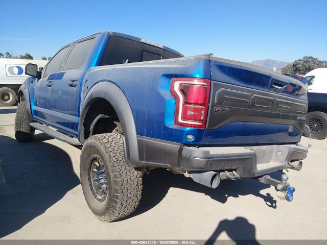 2018 Ford F-150 Raptor მანქანა იყიდება აუქციონზე, vin: 1FTFW1RG8JFD04223, აუქციონის ნომერი: 45657086