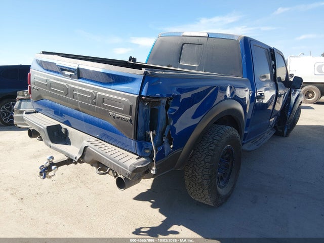 2018 Ford F-150 Raptor მანქანა იყიდება აუქციონზე, vin: 1FTFW1RG8JFD04223, აუქციონის ნომერი: 45657086