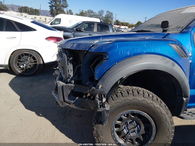 2018 Ford F-150 Raptor მანქანა იყიდება აუქციონზე, vin: 1FTFW1RG8JFD04223, აუქციონის ნომერი: 45657086