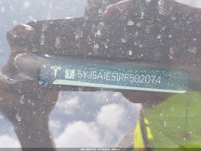 Продаж на аукціоні авто 2023 Tesla Model S Dual Motor All-wheel Drive/standard Range, vin: 5YJSA1E51PF502074, номер лоту: 45657122