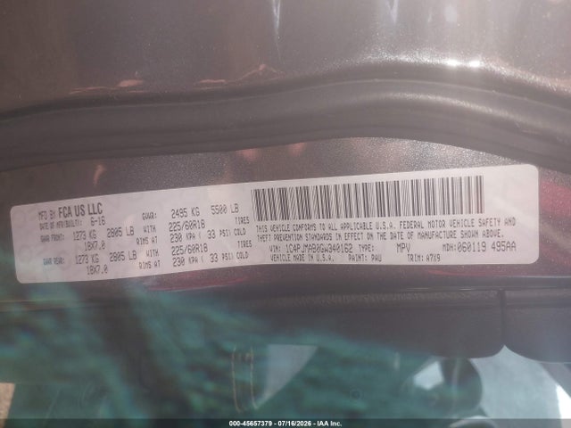 Jeep Cherokee Altitude 2016 1C4PJMAB0GW340162 Image 9