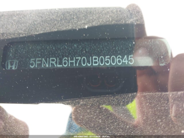 Aukcja sprzedaży 2018 Honda Odyssey Ex-l, vin: 5FNRL6H70JB050645, numer aukcji: 45657593