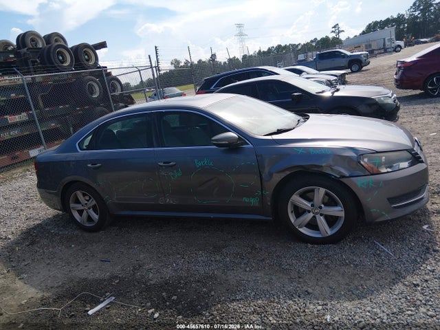 2012 Volkswagen Passat 2.5l Se მანქანა იყიდება აუქციონზე, vin: 1VWBH7A39CC013638, აუქციონის ნომერი: 45657610