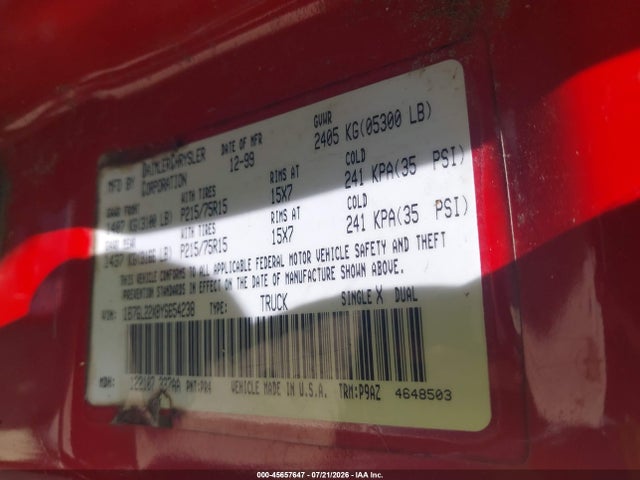 Продажа на аукционе авто 2000 Dodge Dakota Slt/sport, vin: 1B7GL22X8YS654238, номер лота: 45657647