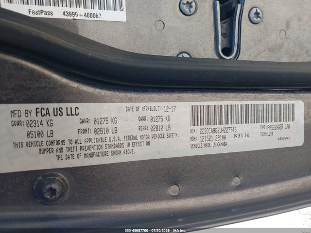 Chrysler 300 300s 2018 2C3CCABG2JH227745 Image 9