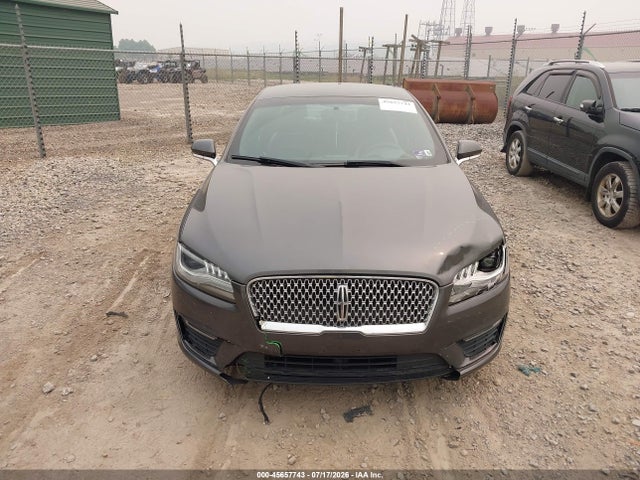2018 Lincoln Mkz Premiere მანქანა იყიდება აუქციონზე, vin: 3LN6L5B9XJR615937, აუქციონის ნომერი: 45657743