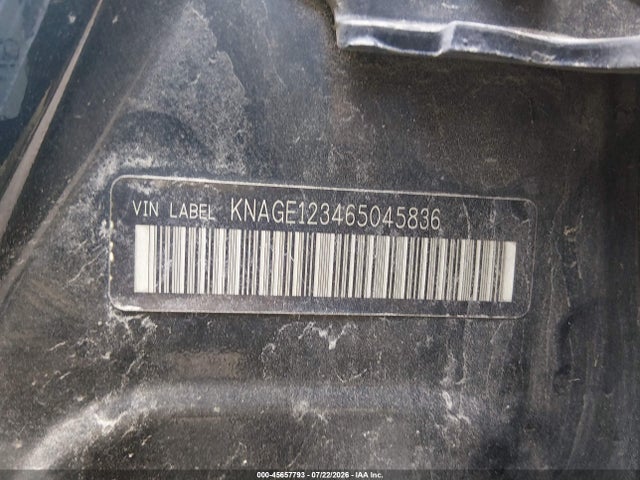 45657793 :رقم المزاد ، KNAGE123465045836 vin ، 2006 Kia Optima Ex (new)/lx (new) مزاد بيع