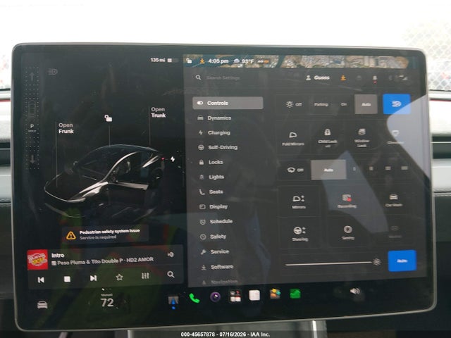 45657878 :رقم المزاد ، 7SAYGDED0TF401476 vin ، 2026 Tesla Model Y Rwd مزاد بيع