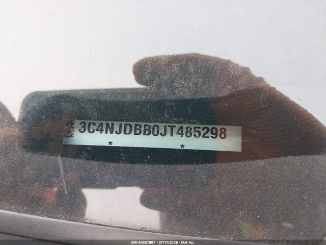45657907 :رقم المزاد ، 3C4NJDBB0JT485298 vin ، 2018 Jeep Compass Latitude 4x4 مزاد بيع