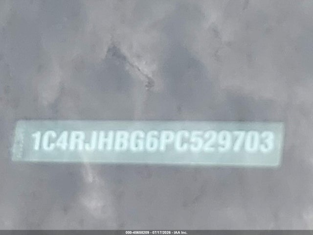 45658209 :رقم المزاد ، 1C4RJHBG6PC529703 vin ، 2023 Jeep Grand Cherokee Limited 4x4 مزاد بيع