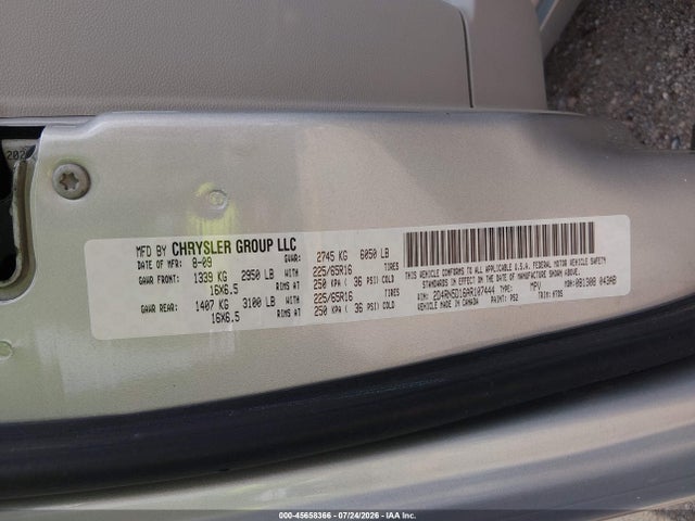Продажа на аукционе авто 2010 Dodge Grand Caravan Sxt, vin: 2D4RN5D16AR107444, номер лота: 45658366