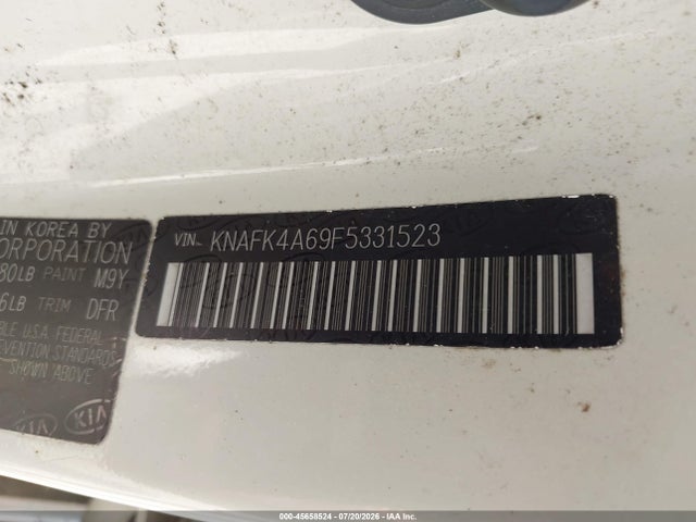 Aukcja sprzedaży 2015 Kia Forte Lx, vin: KNAFK4A69F5331523, numer aukcji: 45658524