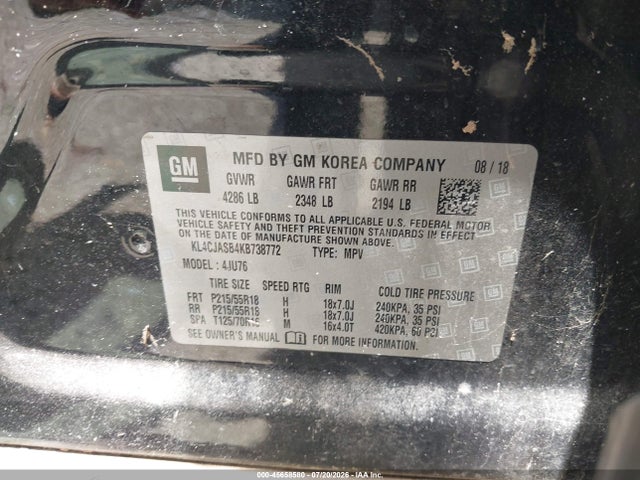Buick Encore Fwd Preferred 2019 KL4CJASB4KB738772 Image 9