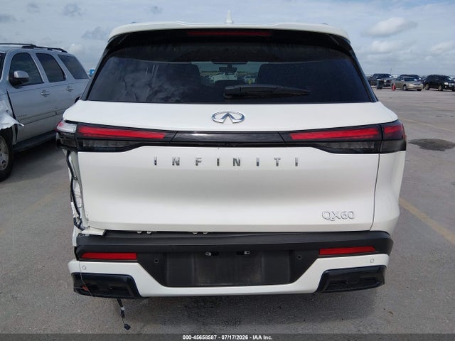 2025 Infiniti Qx60 Luxe მანქანა იყიდება აუქციონზე, vin: 5N1AL1FR3SC347455, აუქციონის ნომერი: 45658587
