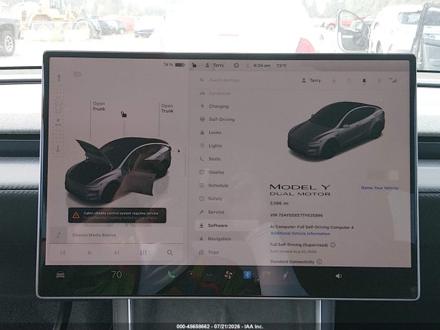 Продажа на аукционе авто 2026 Tesla Model Y All-wheel Drive/long Range Launch Series/premium All-wheel Drive, vin: 7SAYGDEE7TF635896, номер лота: 45658662